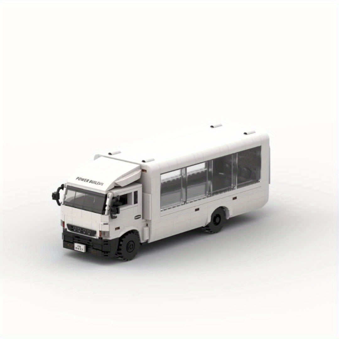Witte container truck | Bouwsteentjes