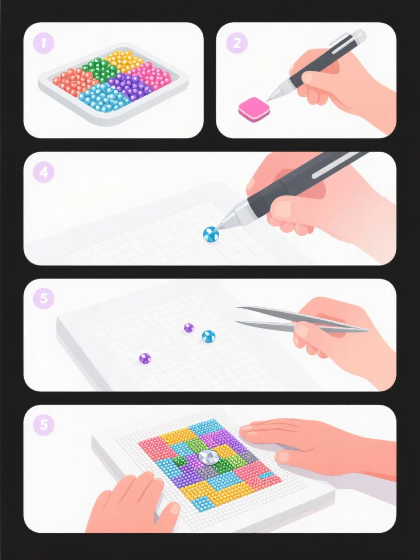 Onderzetters | Bloemen | Diamond painting