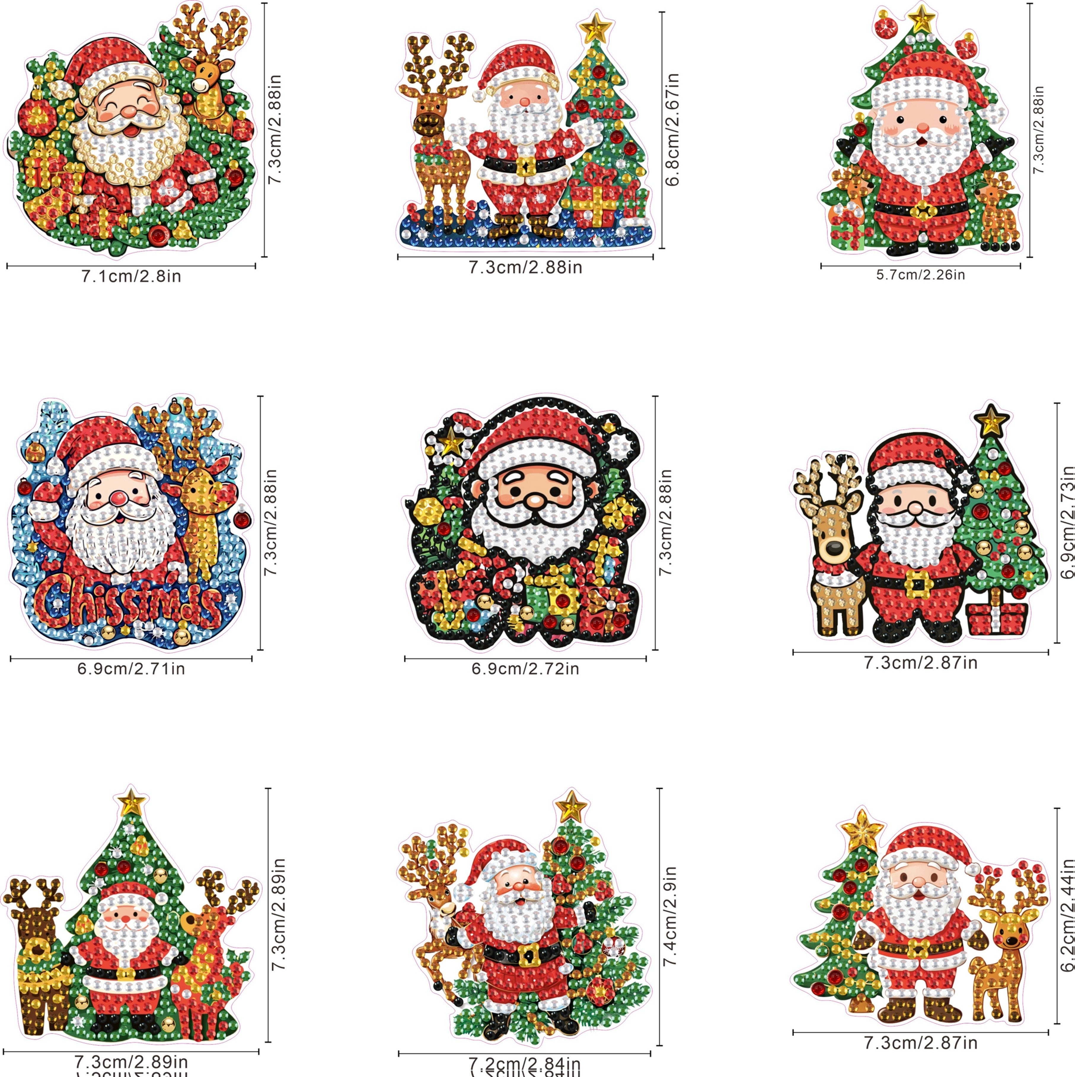 Magneetjes | Kerst | Diamond painting