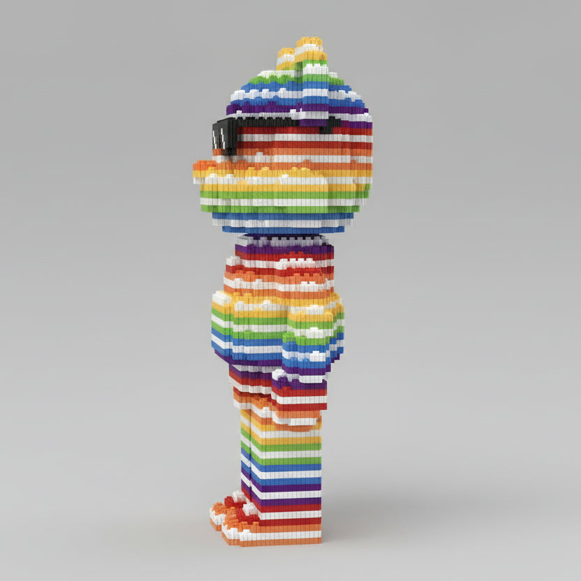 Regenboog beer | Bouwsteentjes