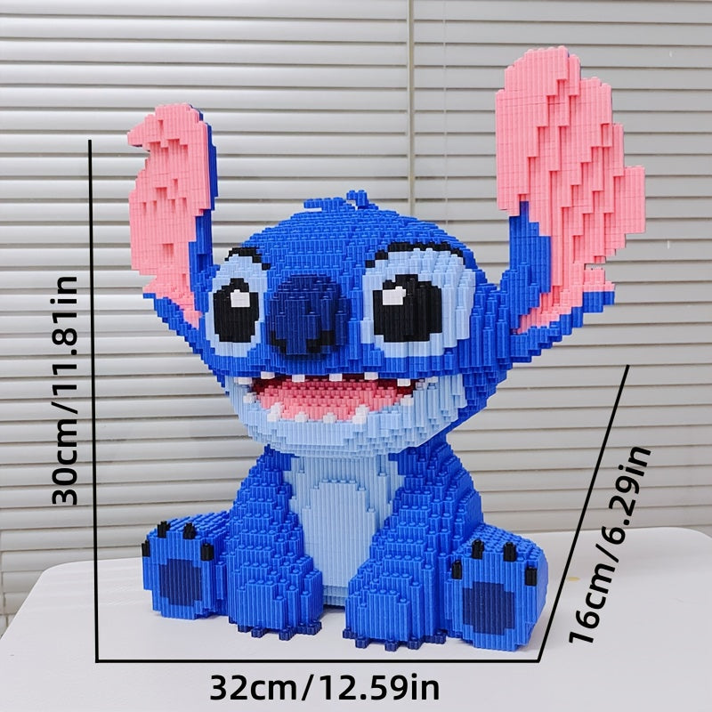 Zittend blauw wezen | Bouwsteentjes