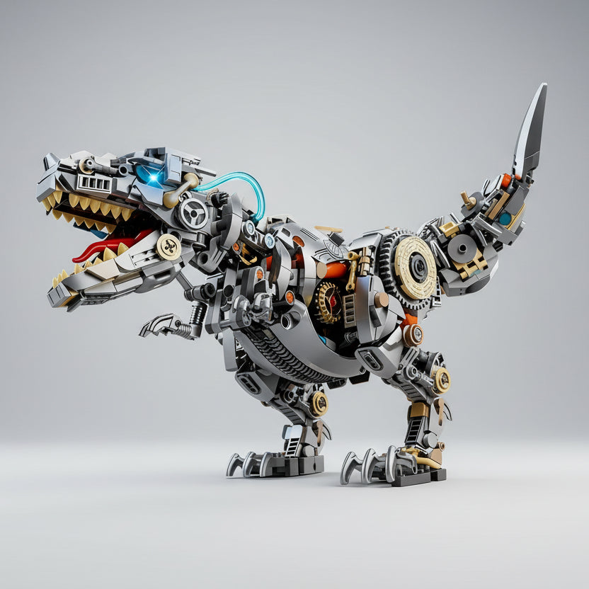 Bewegende Dino | Bouwsteentjes