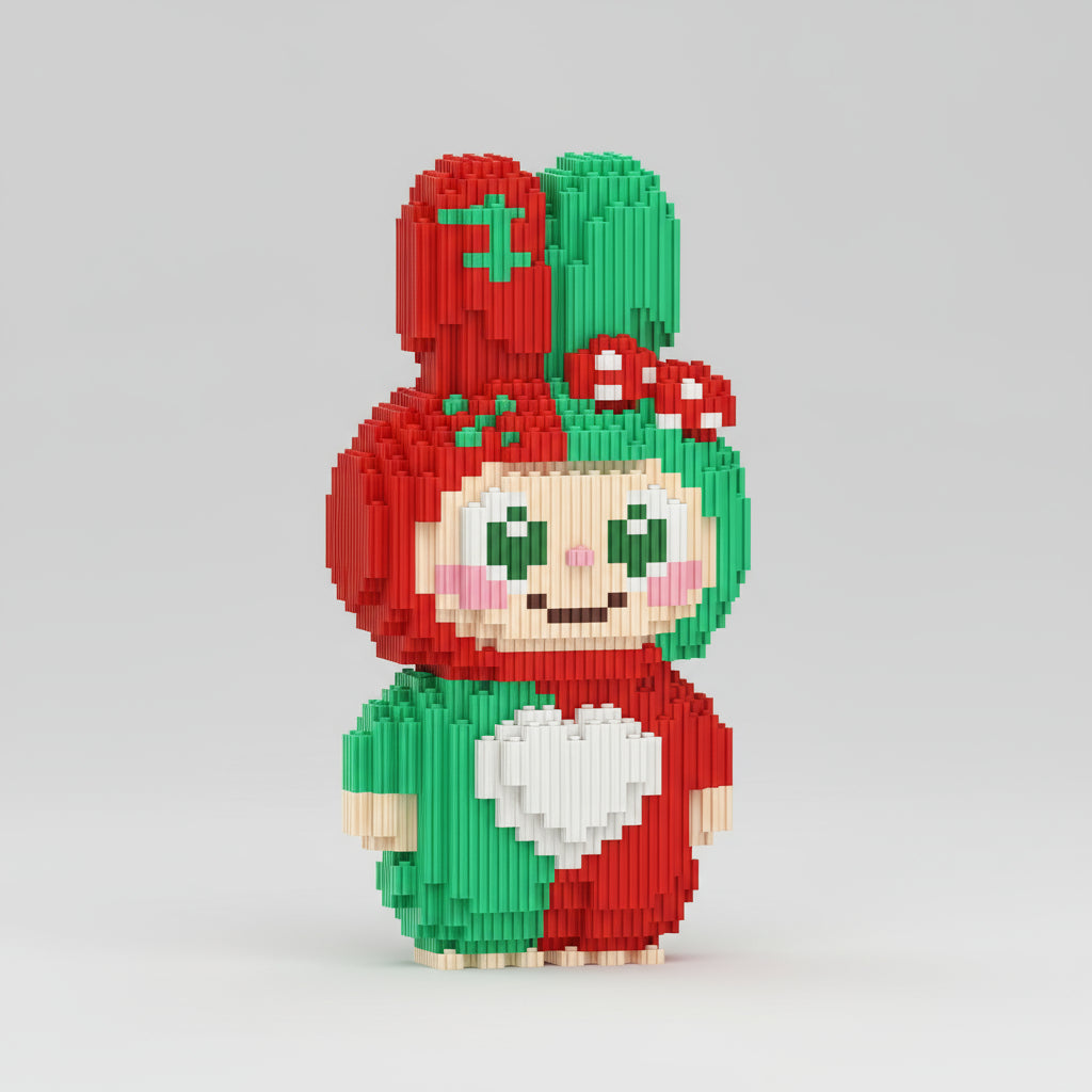 Schattig kerst poppetje Labouwbouw | Bouwsteentjes