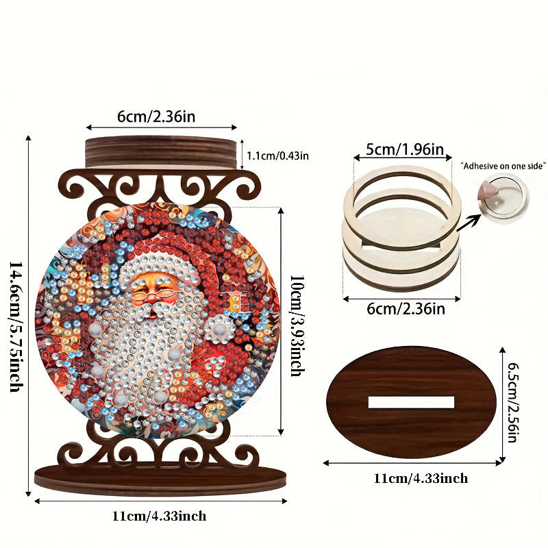 Kerstman | kaarshouder | Diamond Painting