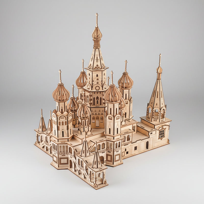 St. Basil'S Kathedraal | Houten Bouwpakket