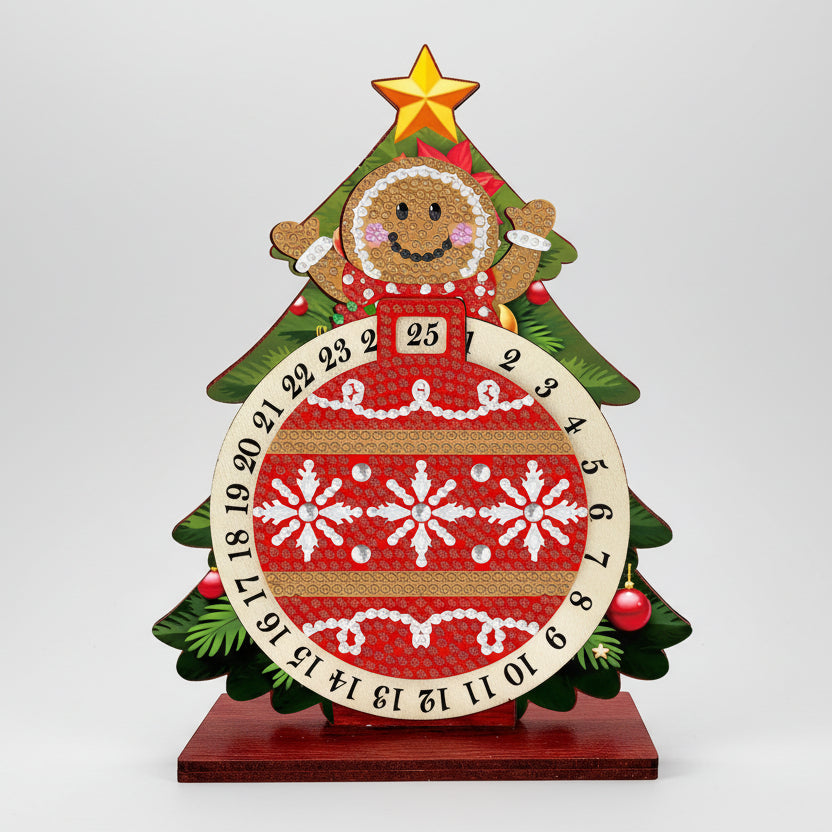 Koekje in kerstboom | kalender | Diamond painting