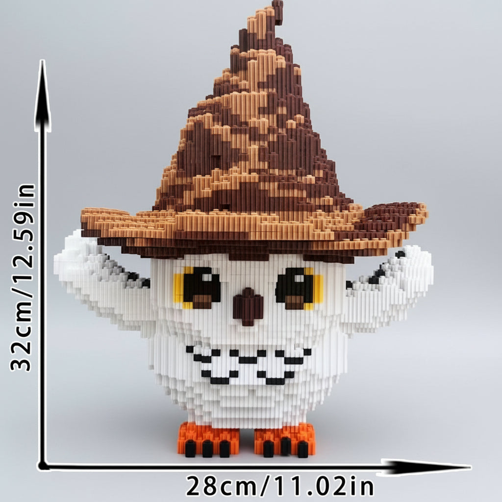 Uil met hoed | Bouwsteentjes