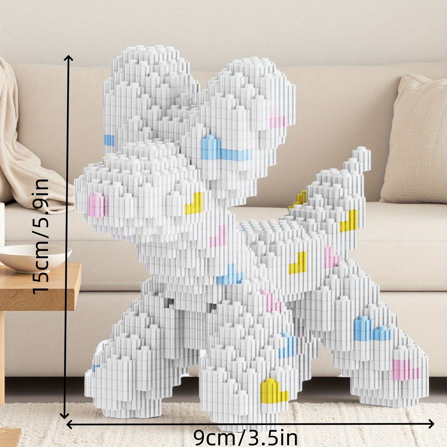 Ballon hond met stipjes | Bouwsteentjes