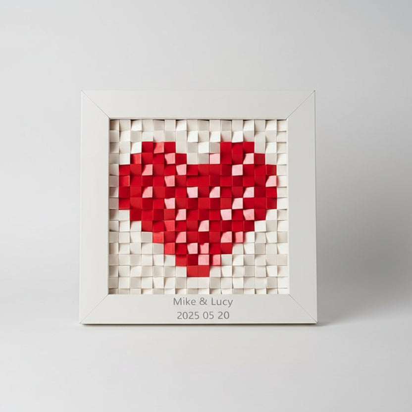 Hart in schilderij | Bouwsteentjes