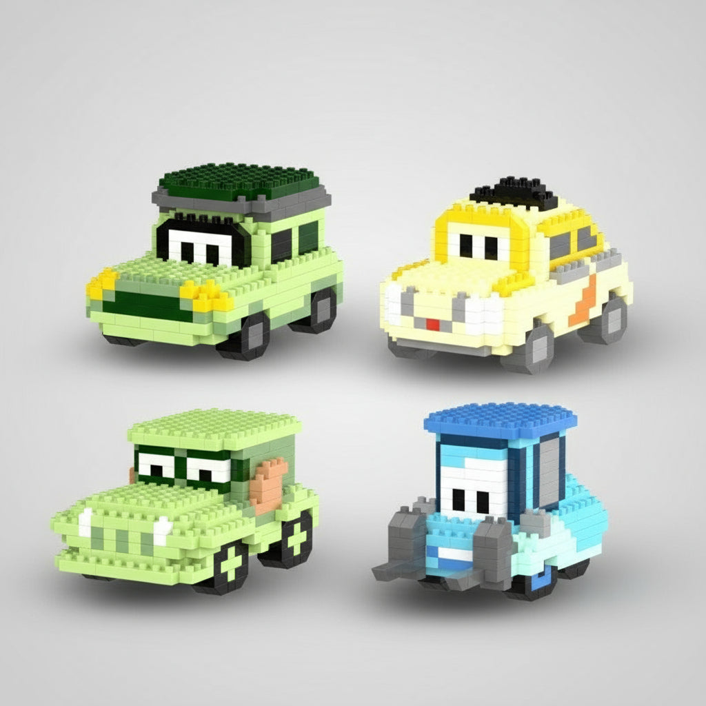 Mini race auto´s | Bouwsteentjes