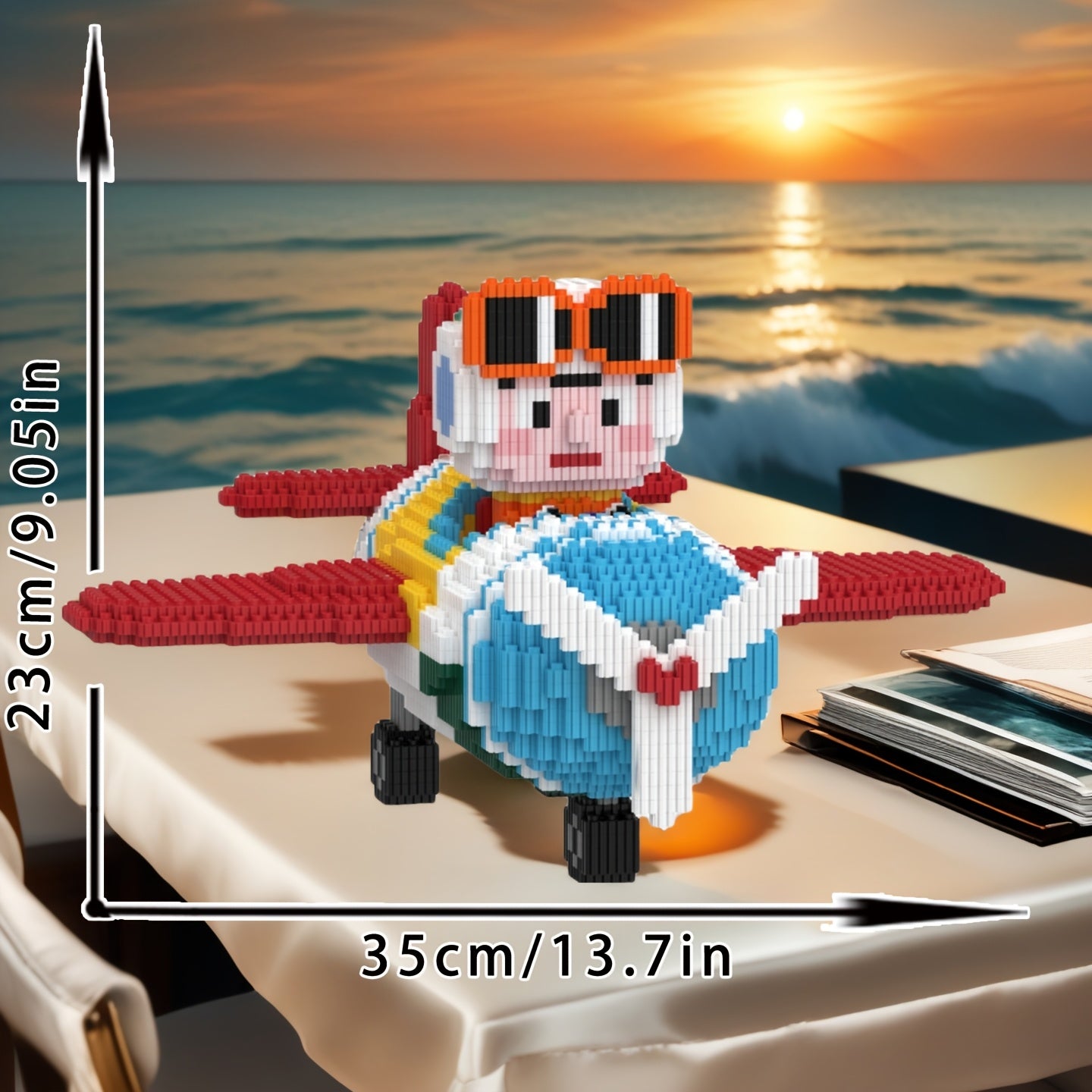 Piloot in vliegtuig | Bouwsteentjes