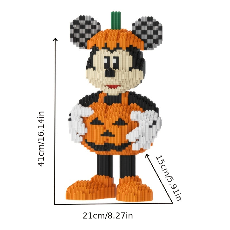 Muis in pompoen pak | Bouwsteentjes