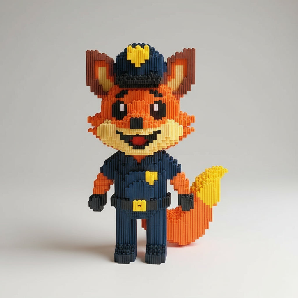 Politie vos | Bouwsteentjes