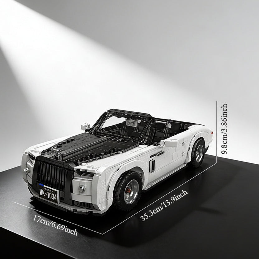 Witte Saloon auto | Bouwsteentjes