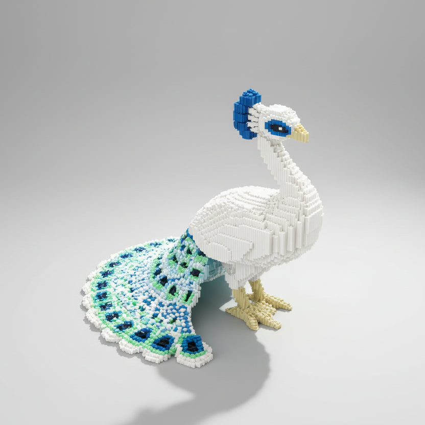 Witte Pauw | Bouwsteentjes