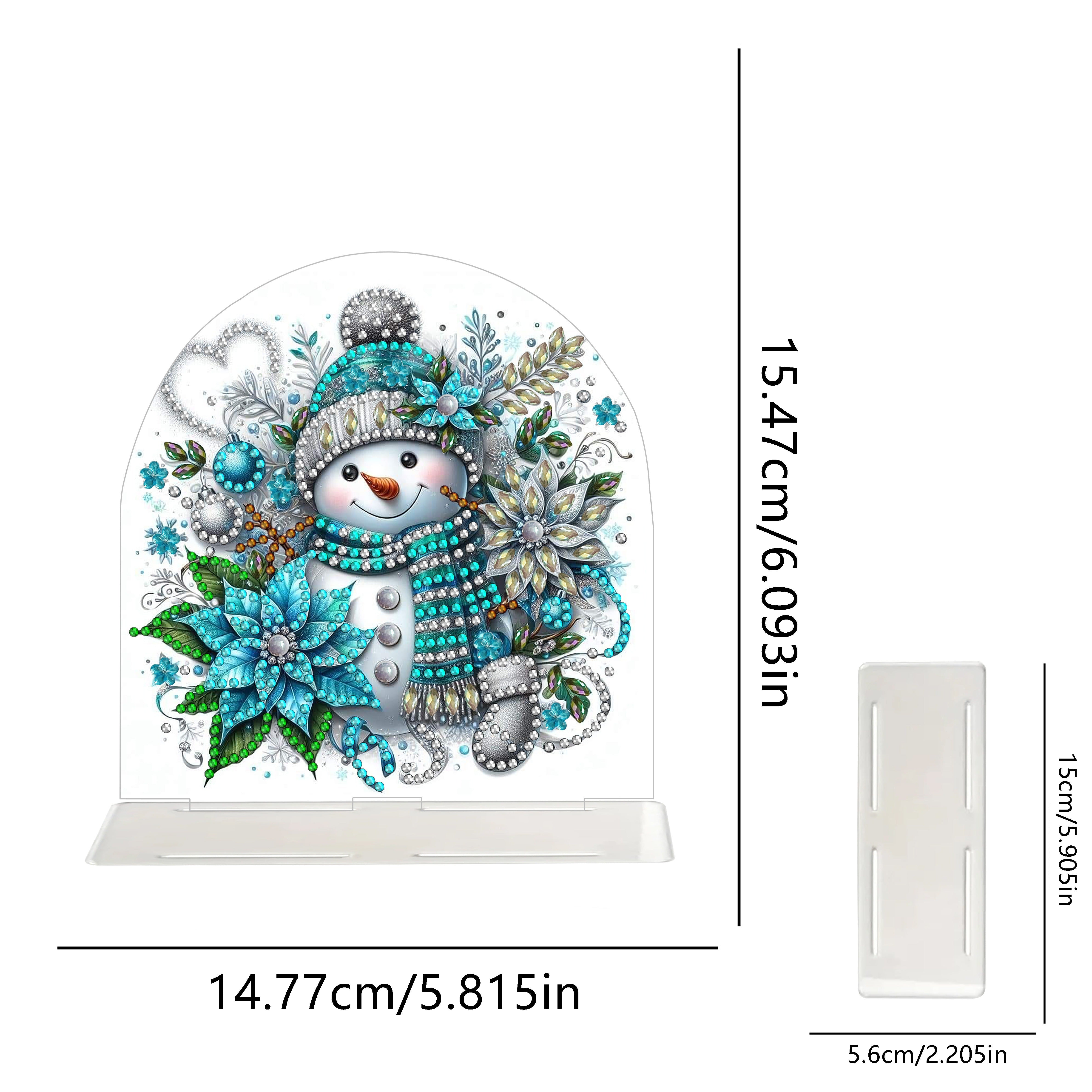 Sneeuwpop | Servethouder | Diamond painting