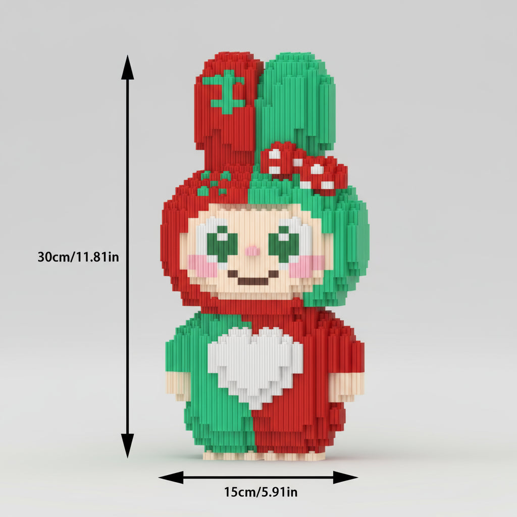 Schattig kerst poppetje Labouwbouw | Bouwsteentjes