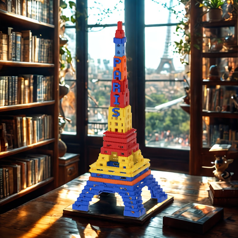 Gekleurde Eiffeltoren | Bouwsteentjes