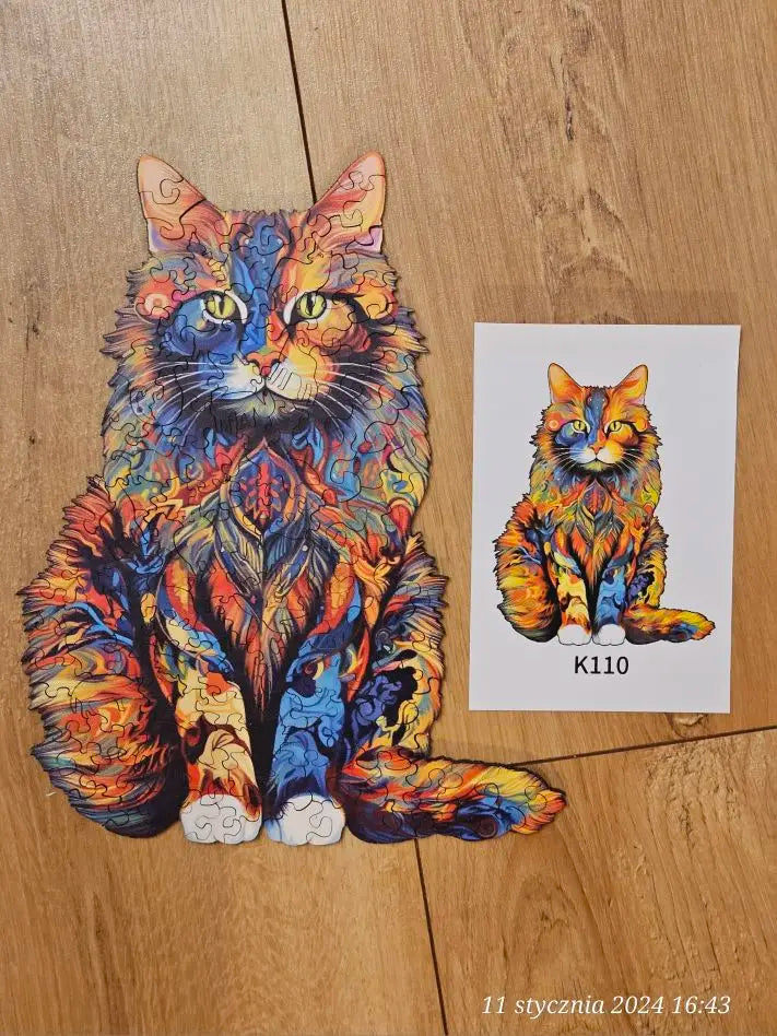Stoere Kat | Houten Puzzel