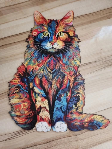 Stoere Kat | Houten Puzzel