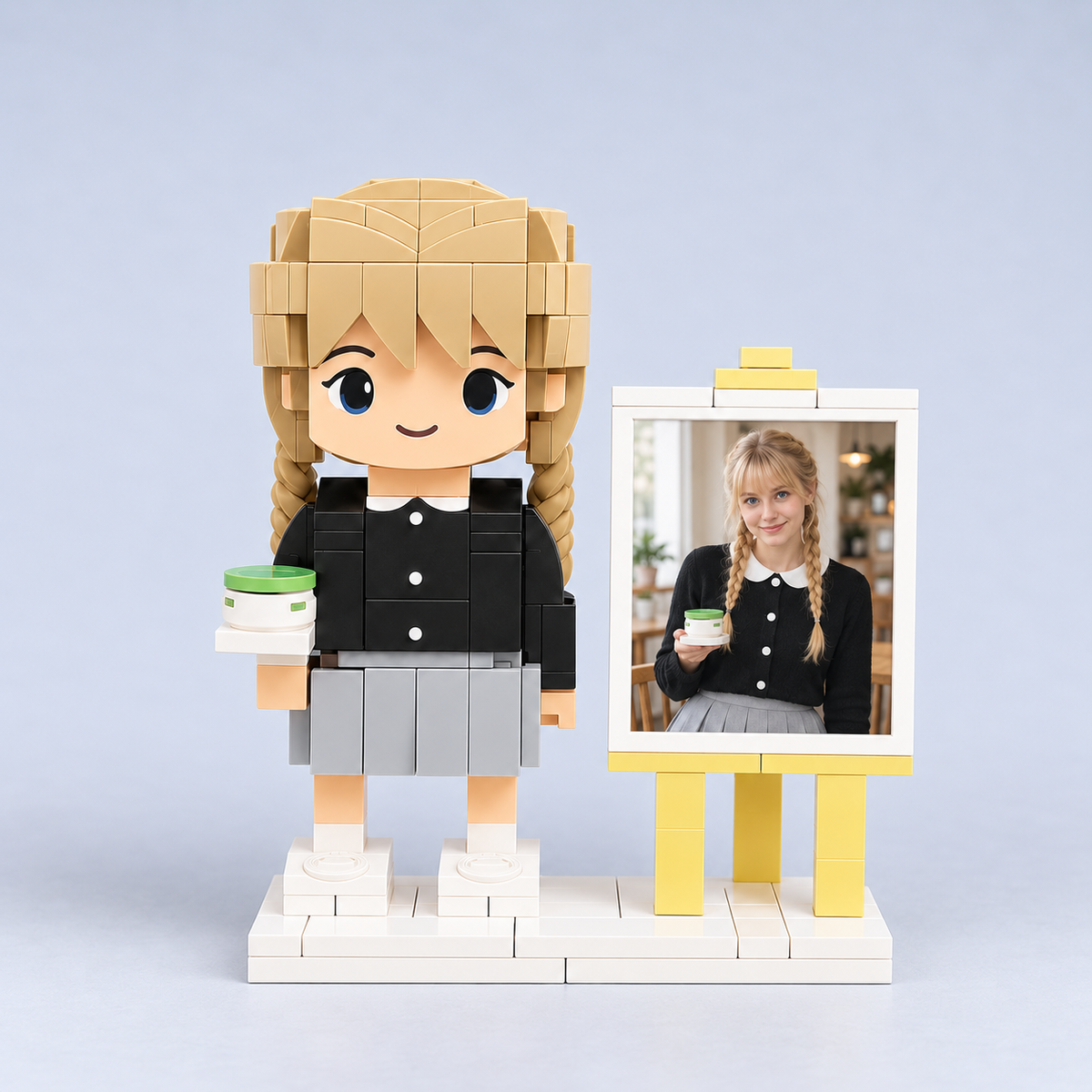Eigen Foto als Bouwstenen Poppetje – 1 Persoon Gepersonaliseerd | Bouwsteentjes