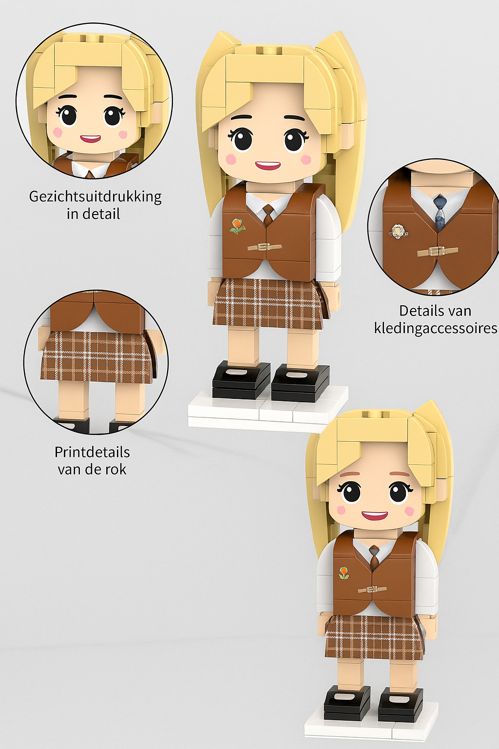 Eigen Foto als Bouwstenen Poppetje – 3 personen | Bouwsteentjes