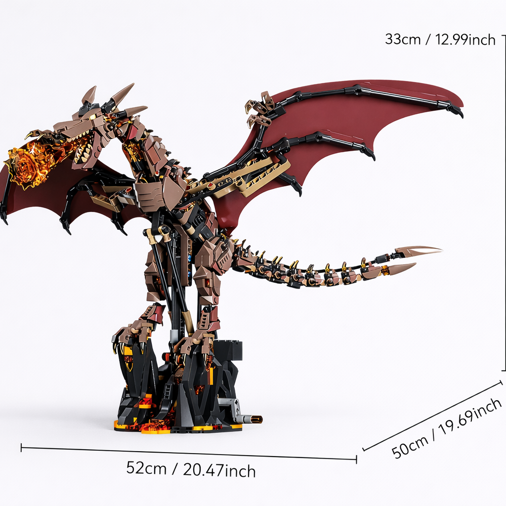 MEGA Bewegende Draak | Bouwsteentjes