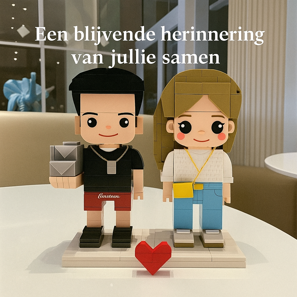Eigen Foto als Bouwstenen Poppetje – 2 personen | Bouwsteentjes