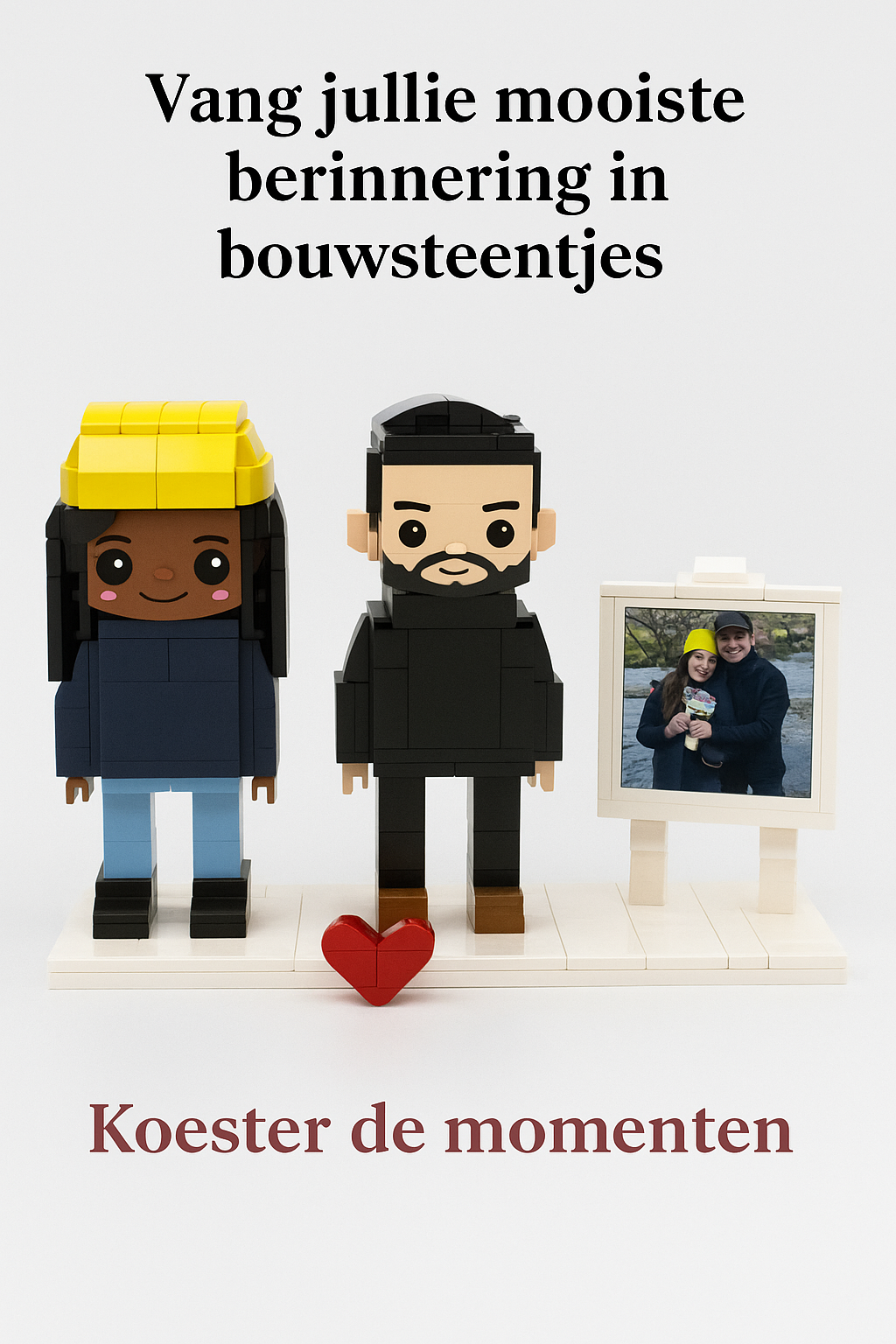 Eigen Foto als Bouwstenen Poppetje – 2 personen | Bouwsteentjes