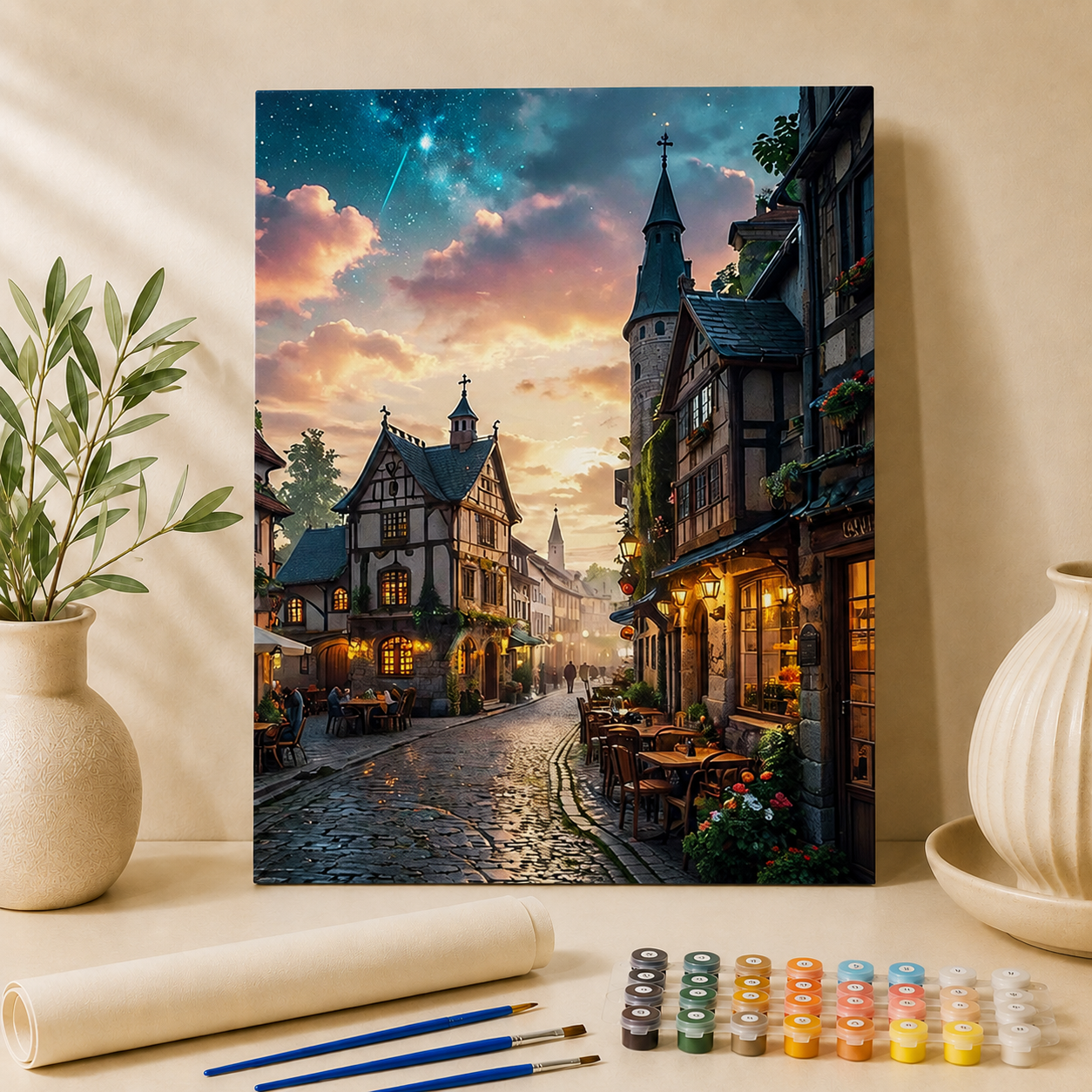 Winkelstraat | Schilderen op Nummer