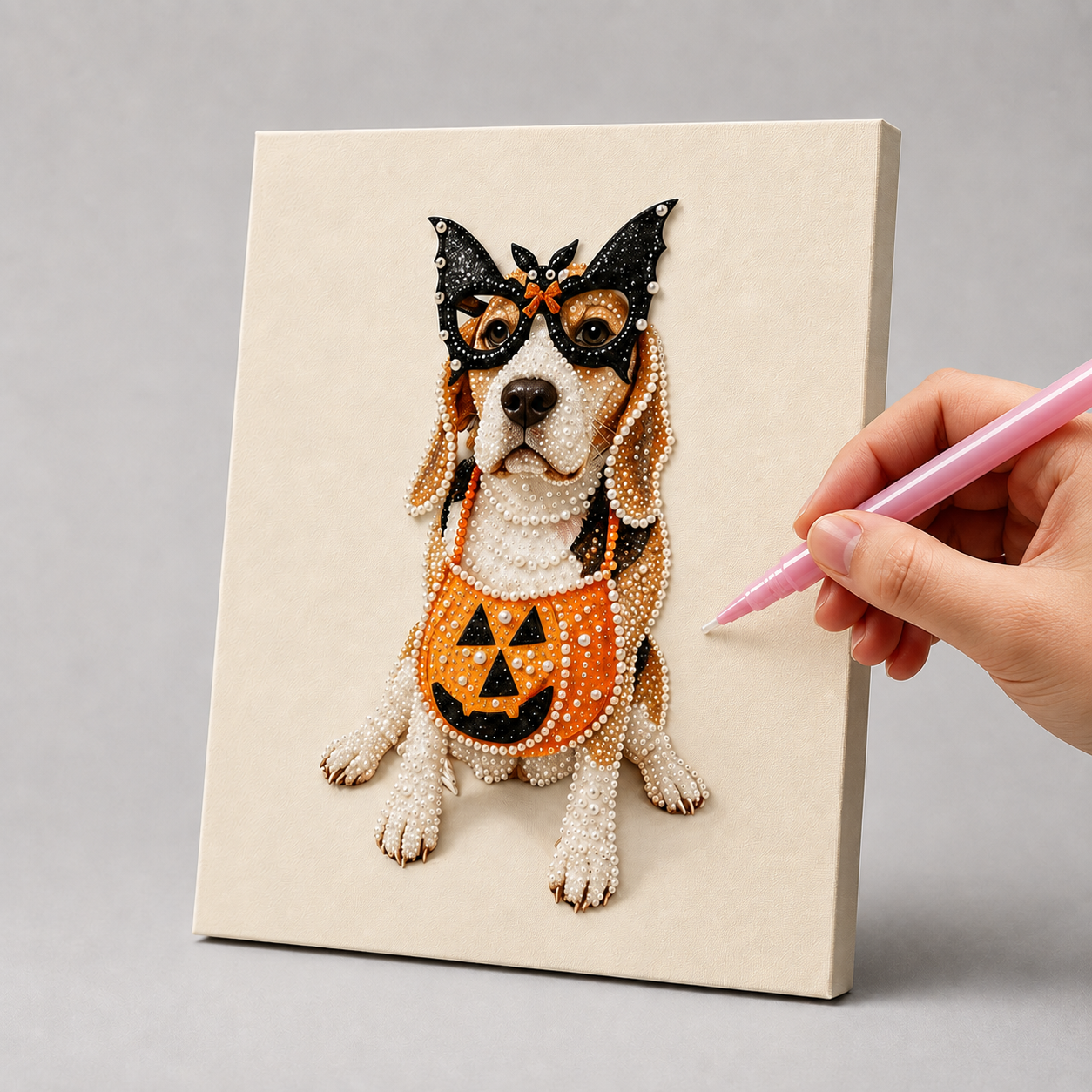 Halloween hond | Premium Parel Diamond Painting