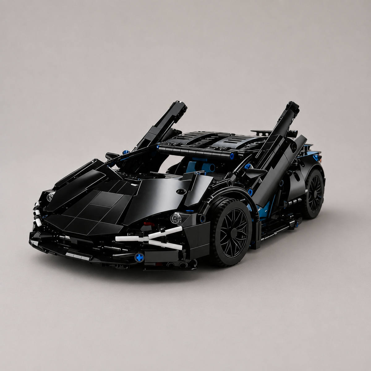 Zwarte superauto | Bouwsteentjes