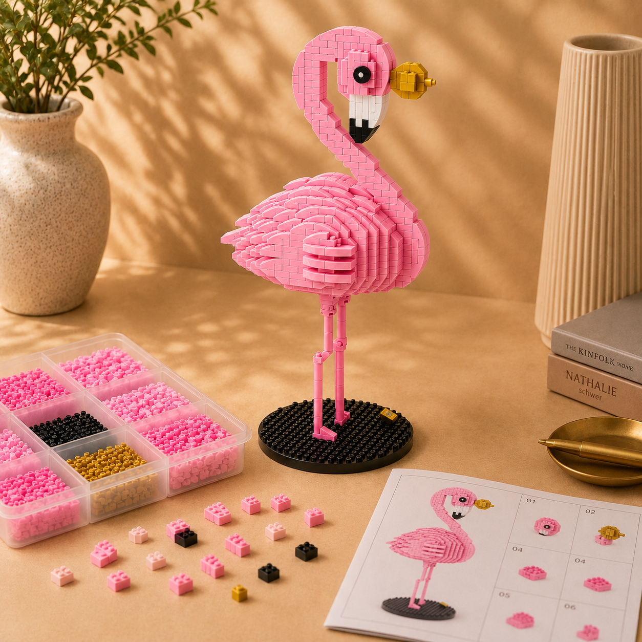Flamingo | Bouwsteentjes