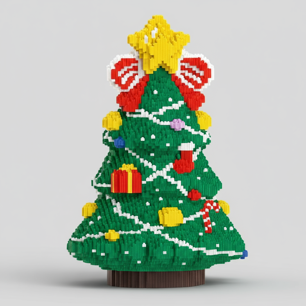 Mega kerstboom | Bouwsteentjes