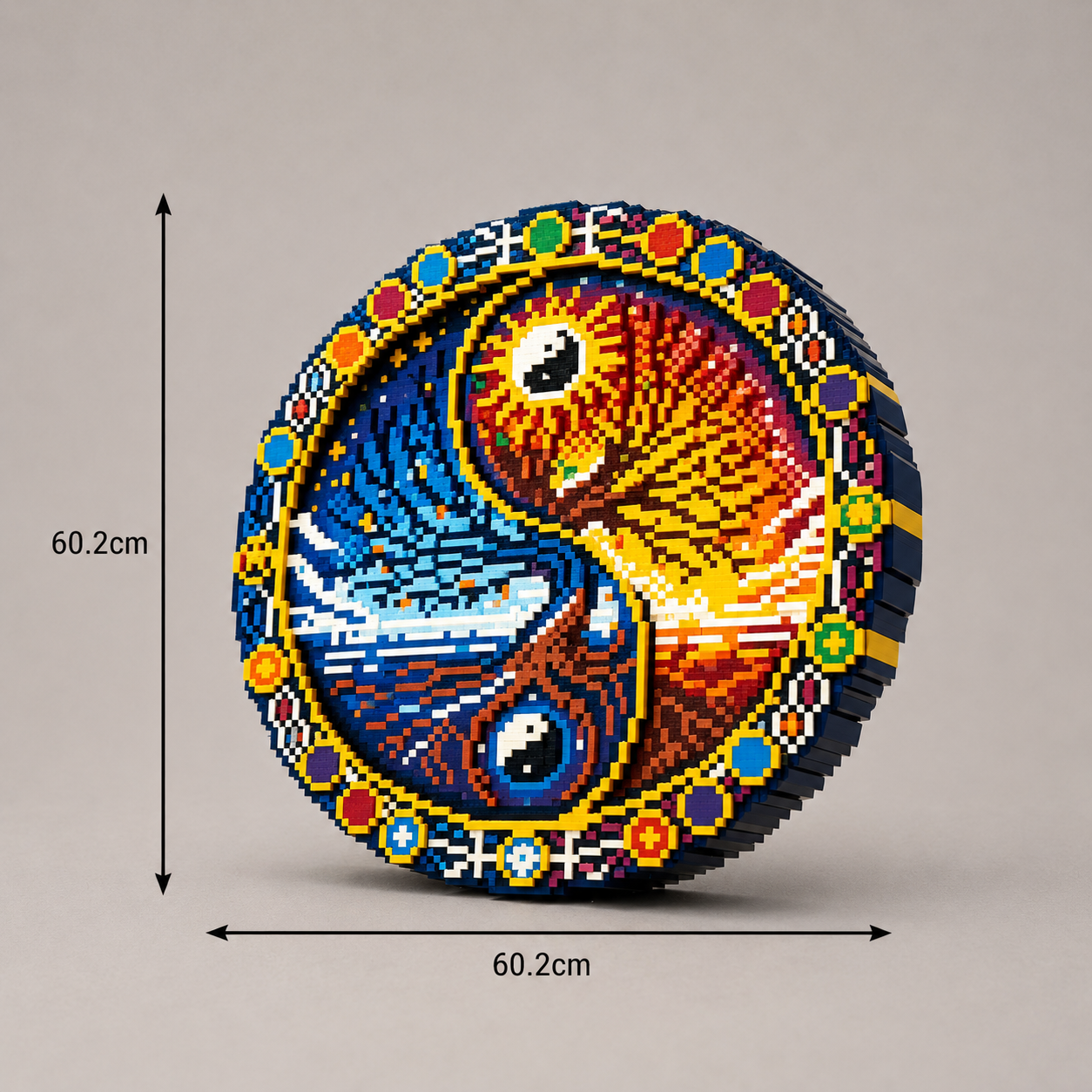 MEGA Yin Yang Puzzel | Bouwsteentjes