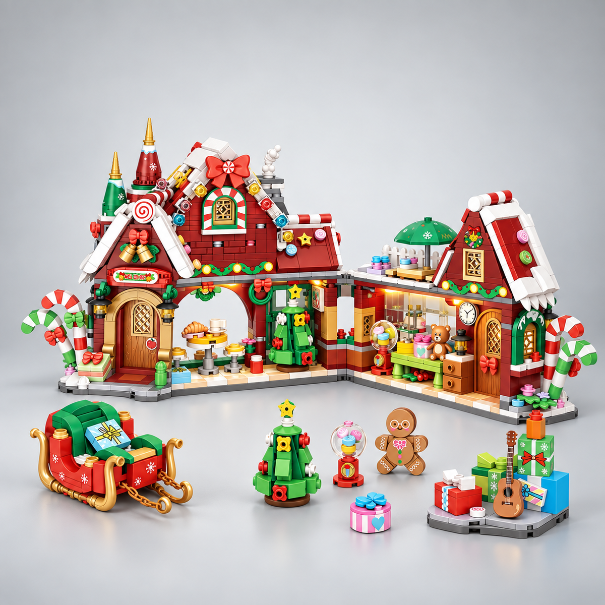 Kerst winkel | Bouwsteentjes