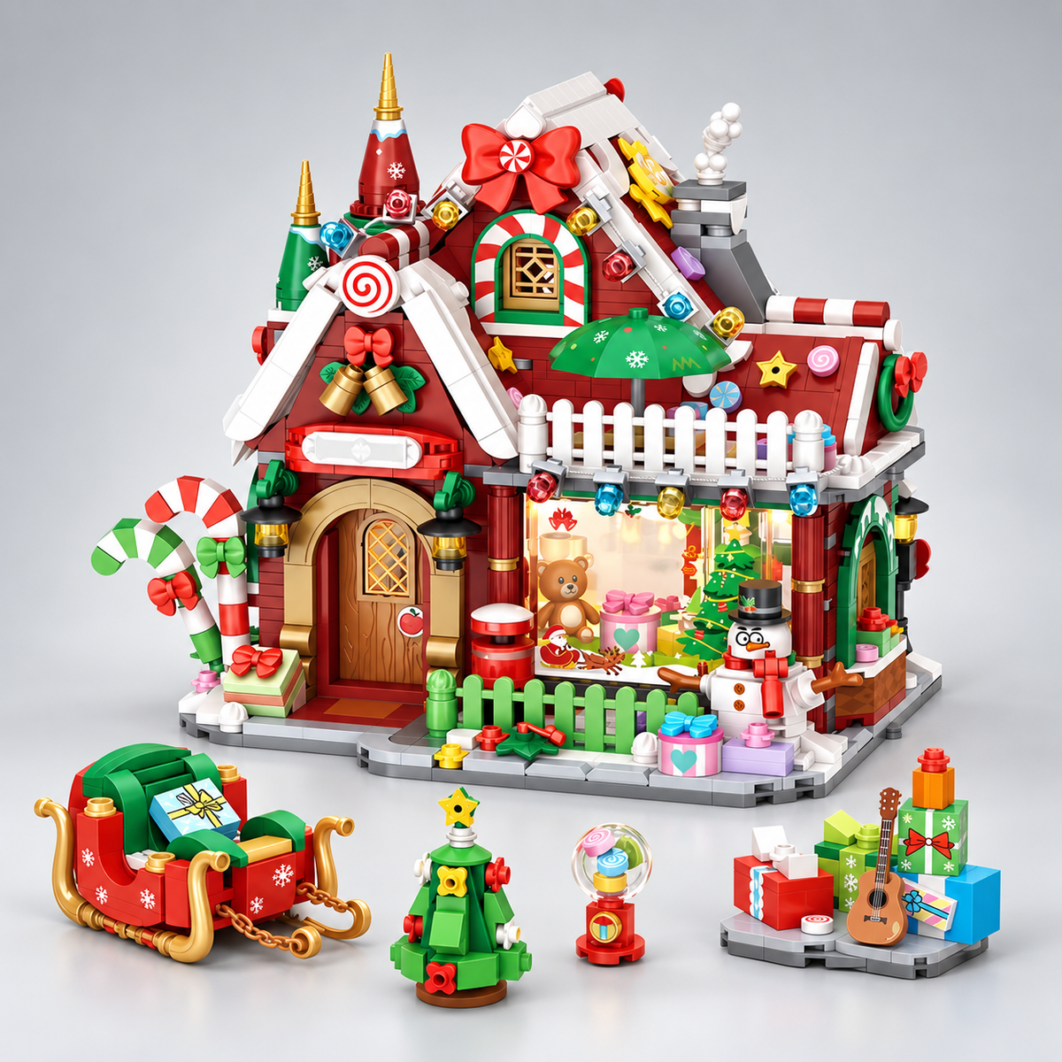 Kerst winkel | Bouwsteentjes