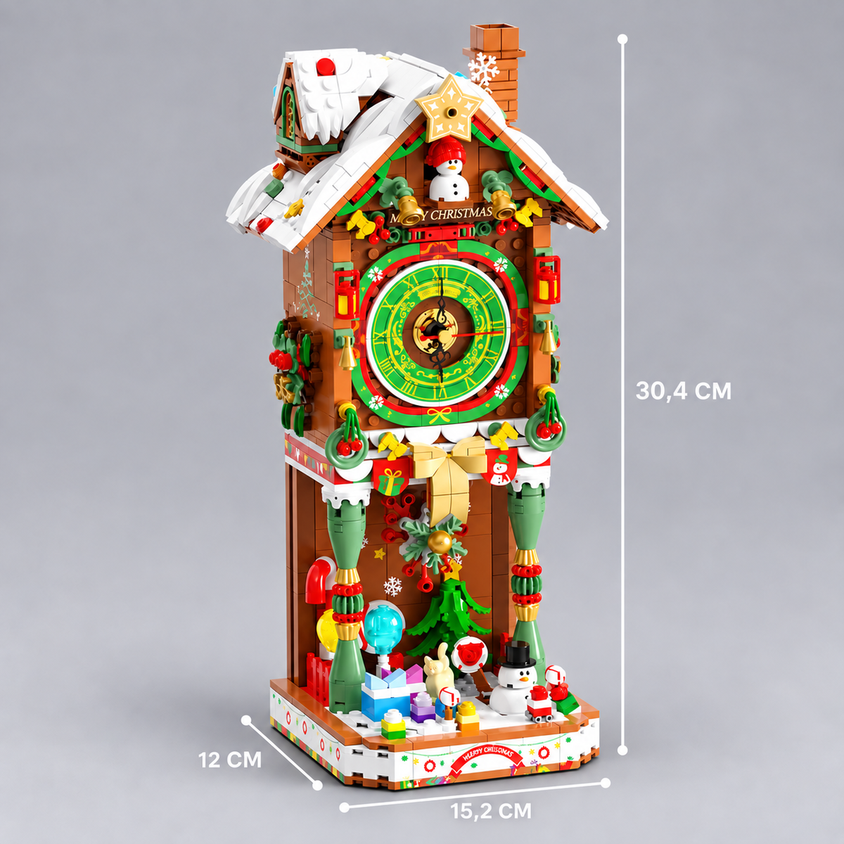 Kerst klok | Bouwsteentjes