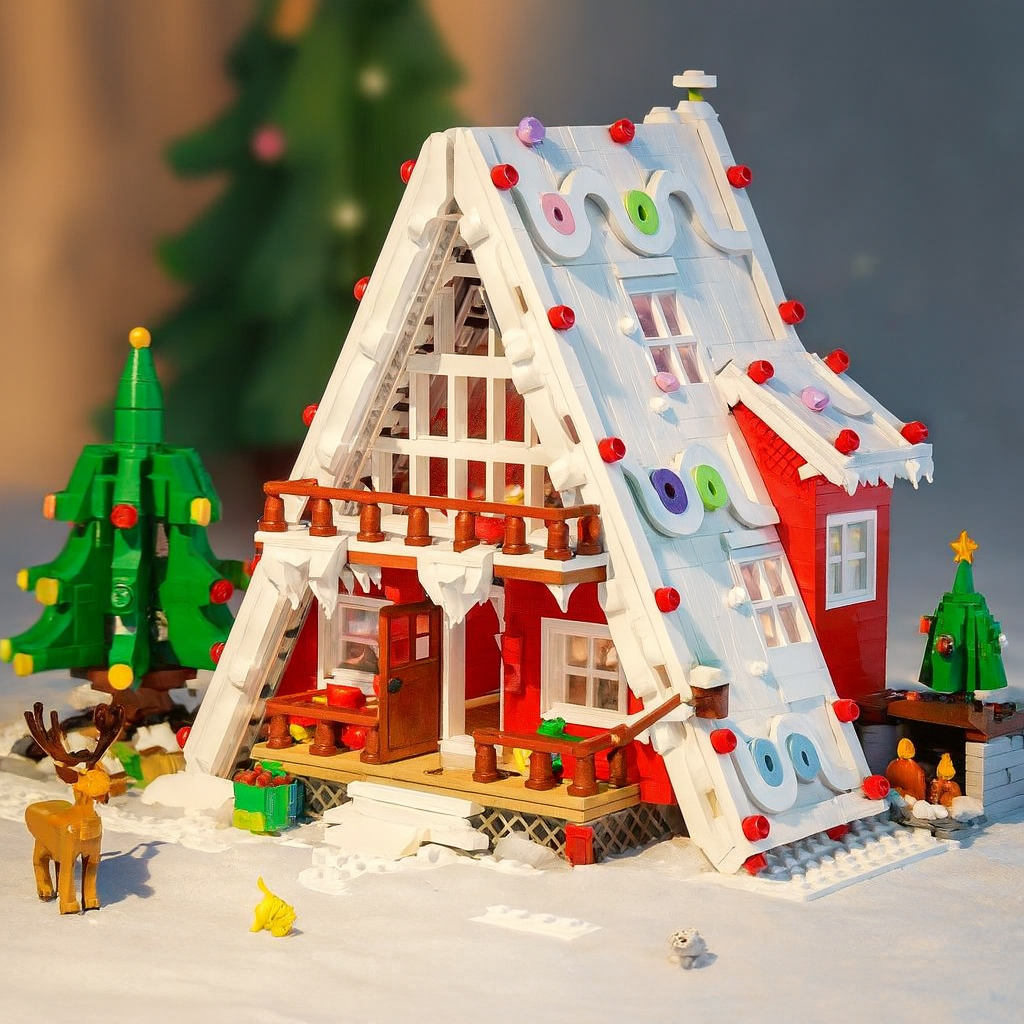 Kerst Chalet | Bouwsteentjes