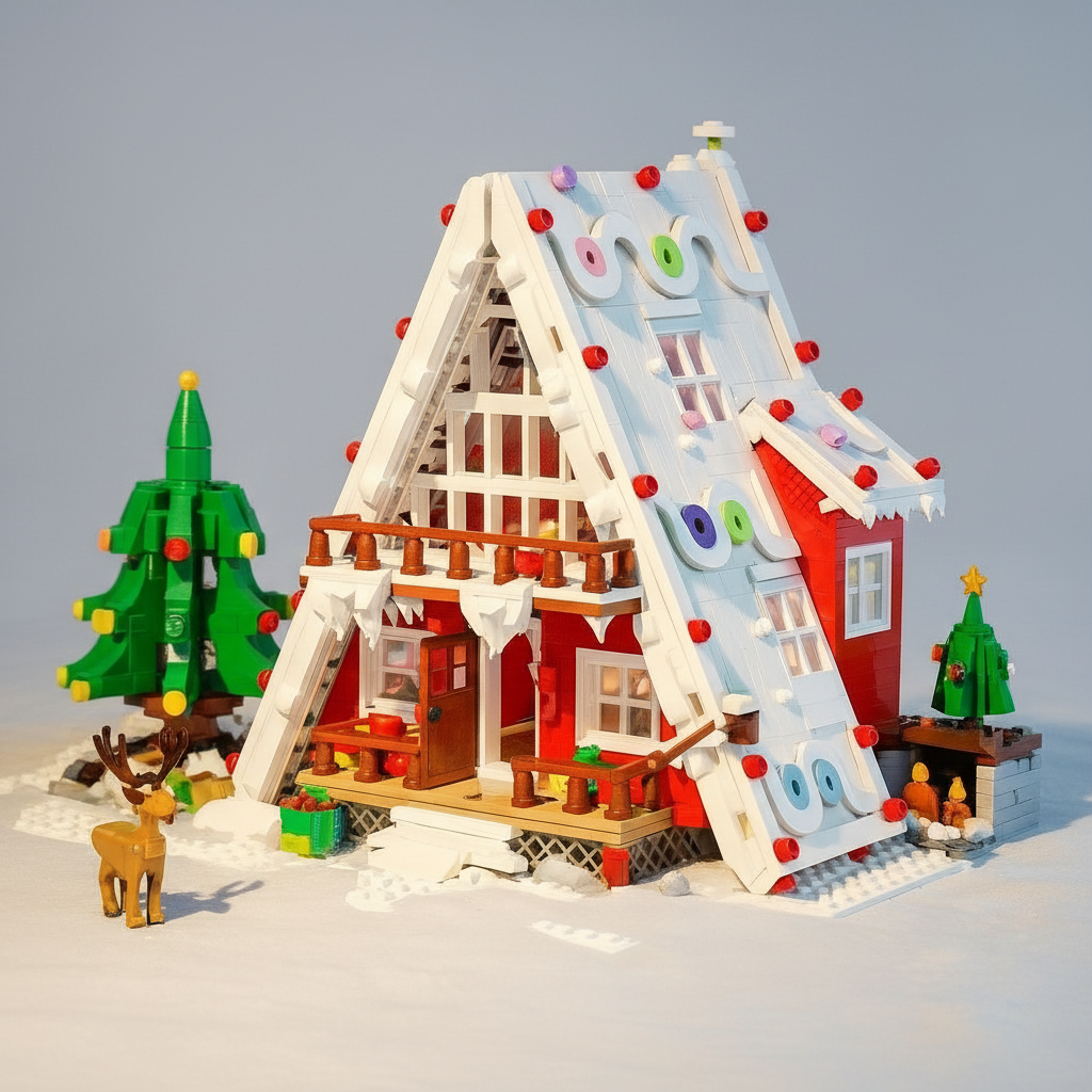 Kerst Chalet | Bouwsteentjes