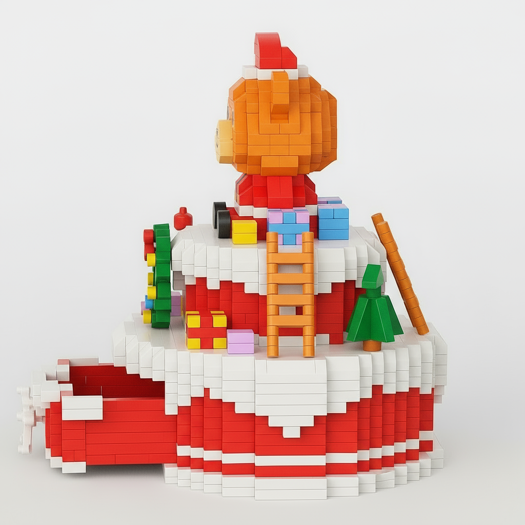 Kerst bakje | Bouwsteentjes