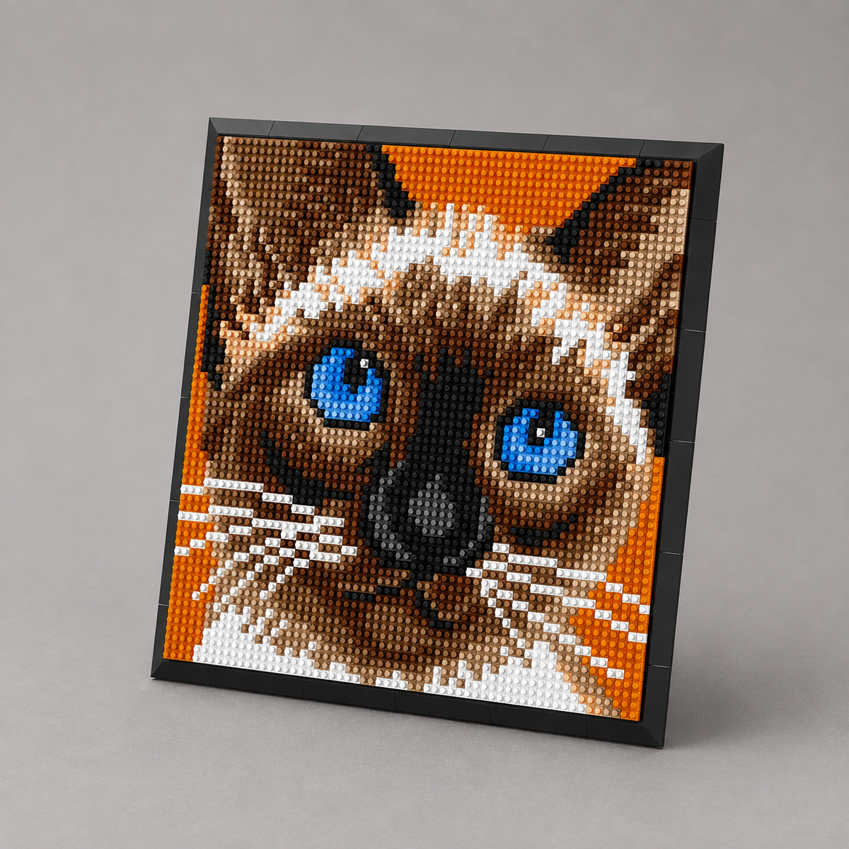 Siamese kat Schilderij | Bouwsteentjes