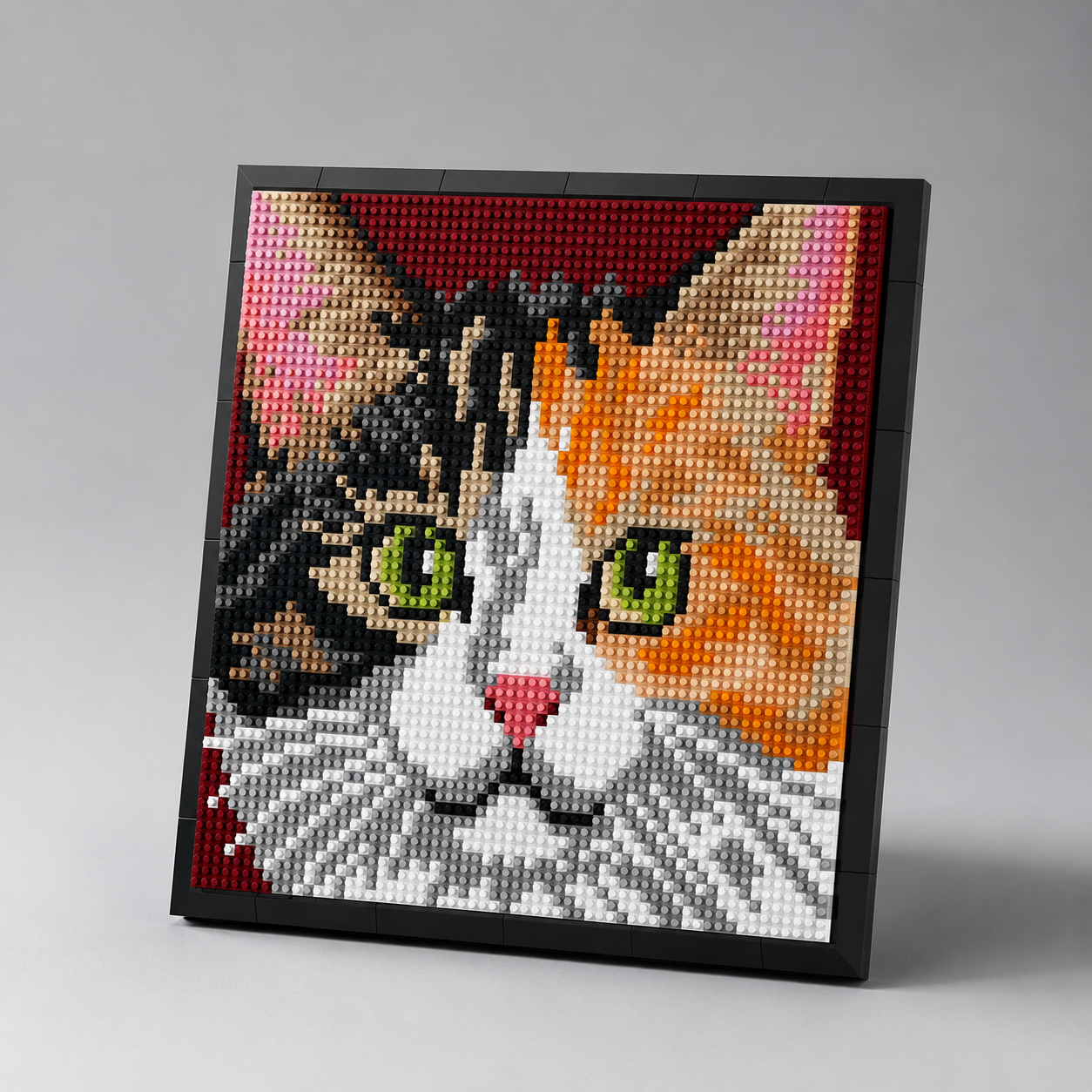 Calicokat Schilderij | Bouwsteentjes