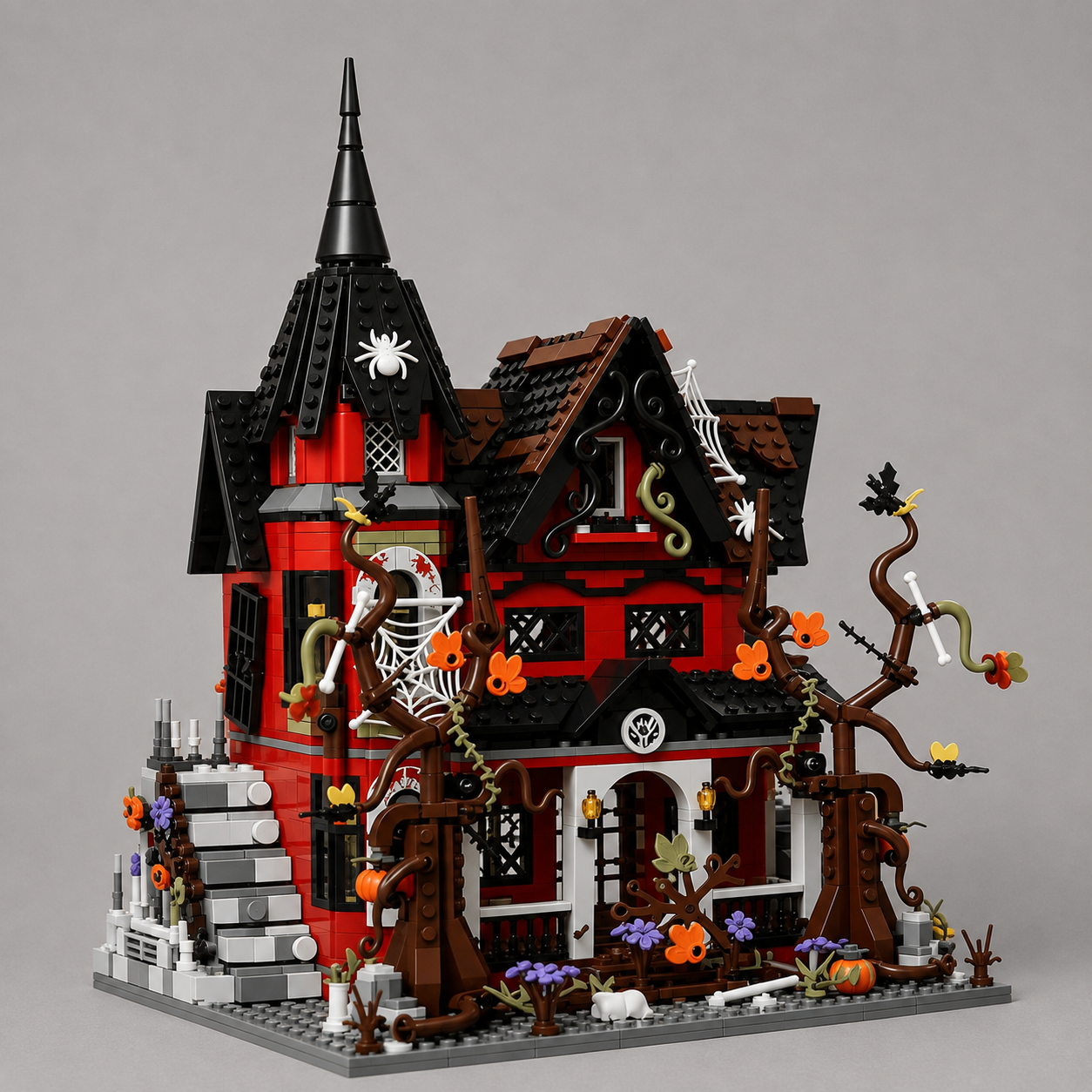Halloween spookhuis | Bouwsteentjes