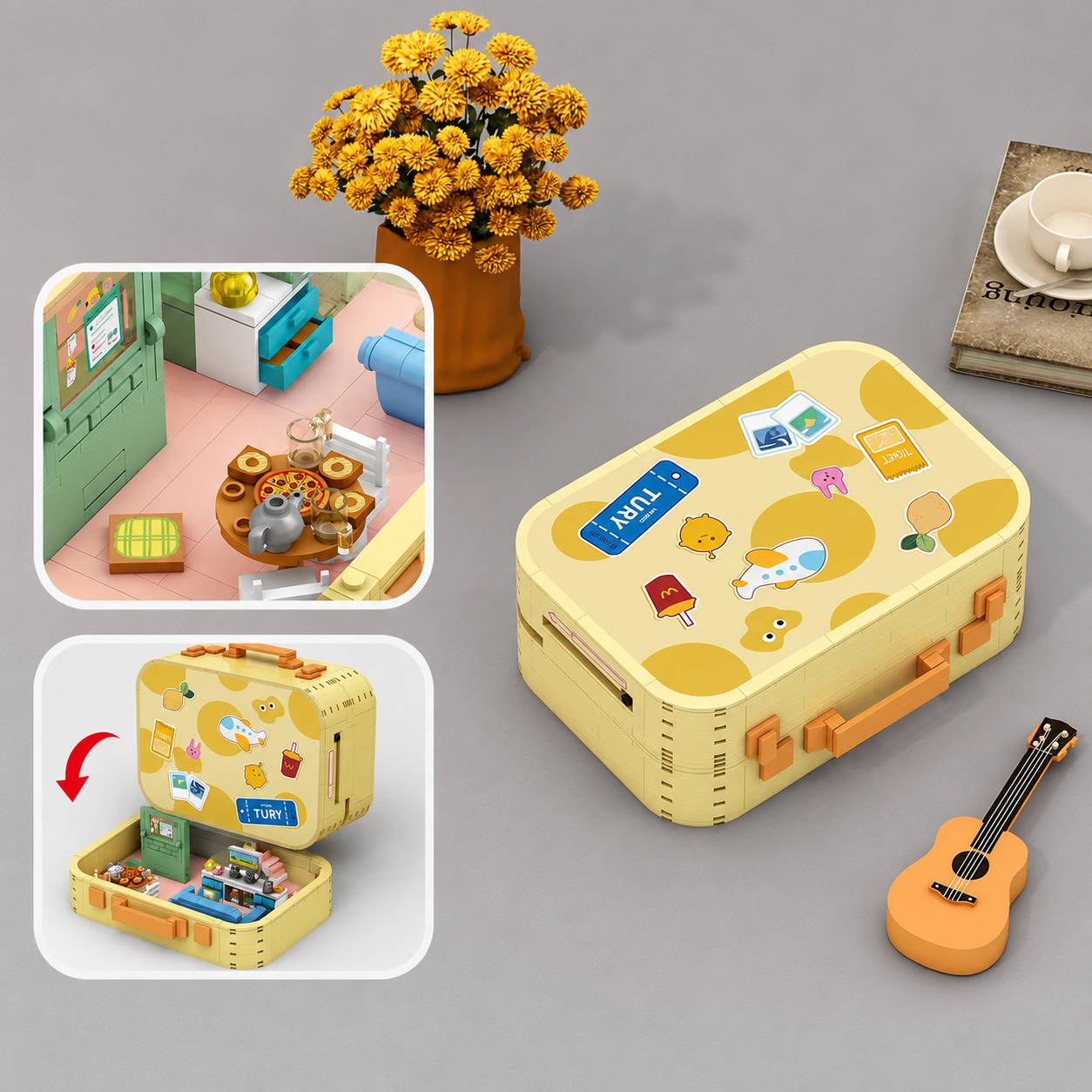 Mini Huis Koffer | Bouwsteentjes