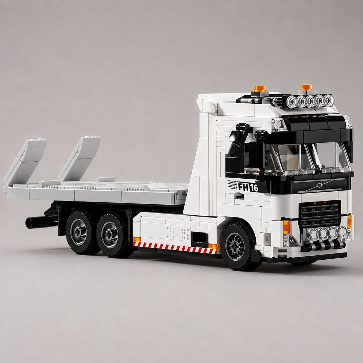 Zware FH16 Trekker met Oplegger | Bouwsteentjes