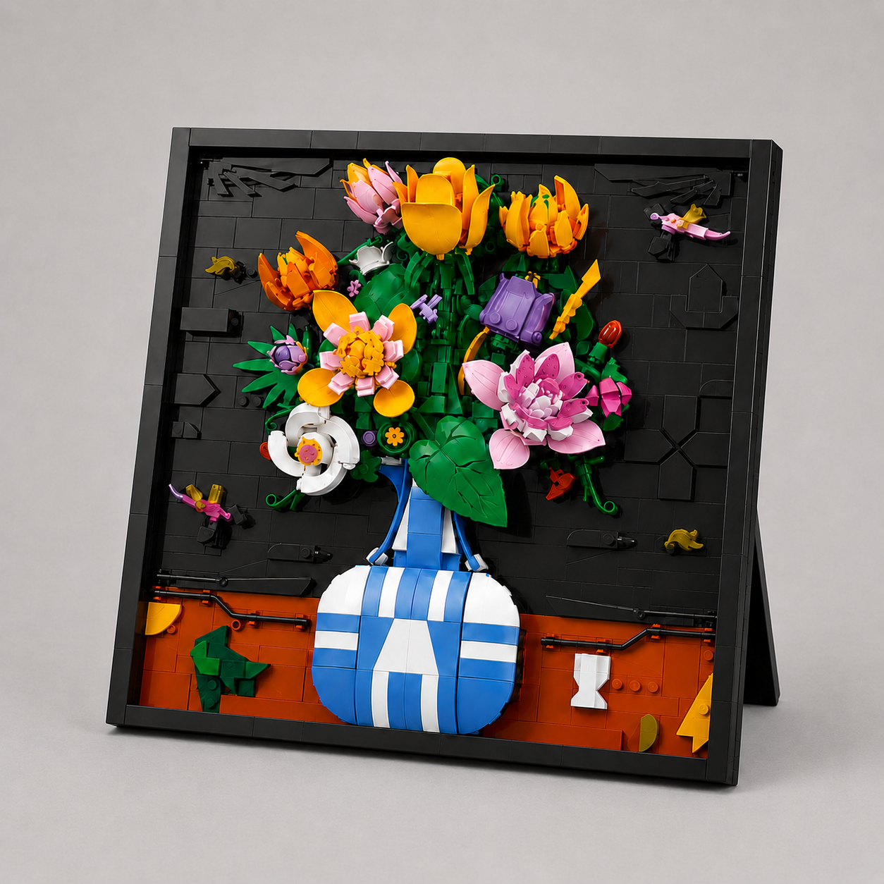 Bloemen in vaas schilderij | Bouwsteentjes