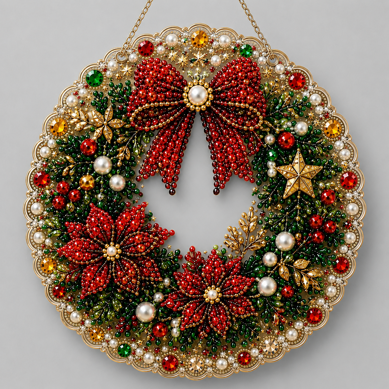 Kerst hanger | Krans | Diamond painting