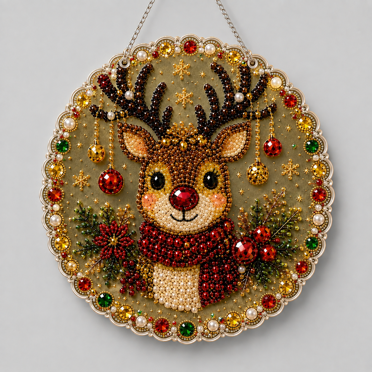 Kerst hanger | Rendier | Diamond painting