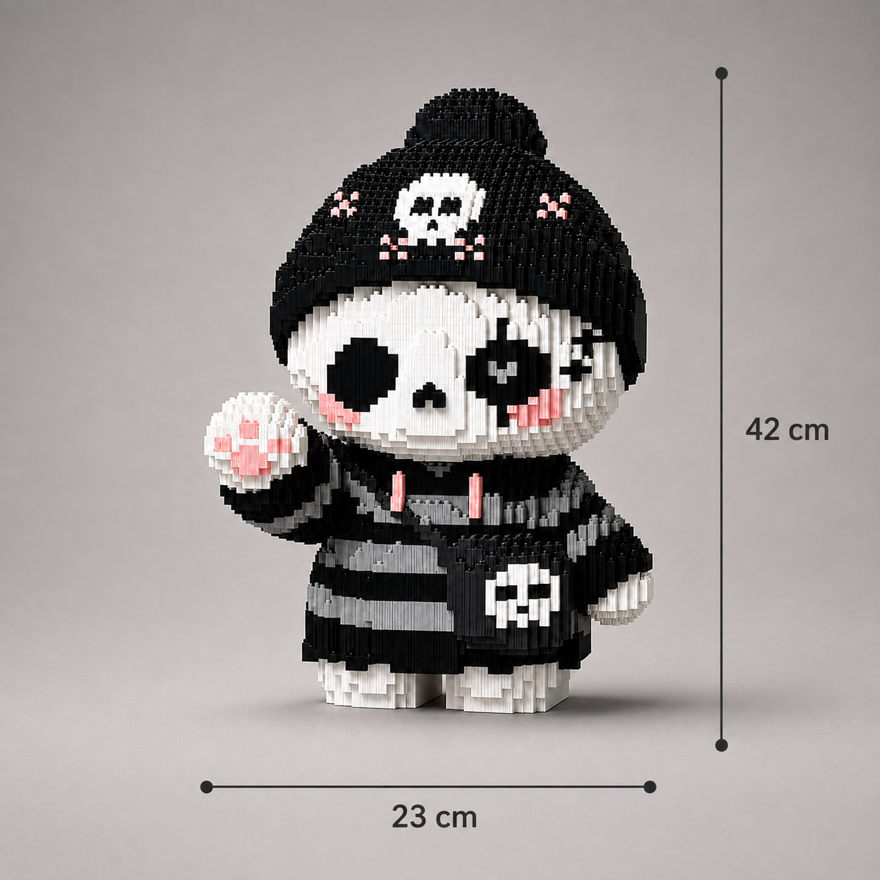Panda met muts | Bouwsteentjes